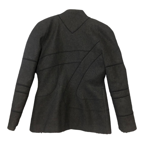 Beautiful Women’s Classy Gray Wool & Lana Vest With Front Zipper in Exce… - Picture 2 of 9